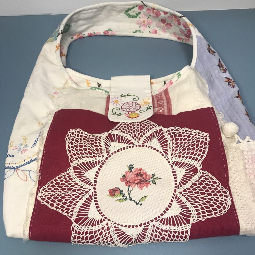 Upcycled HandBag Vintage Linens Cottagecore